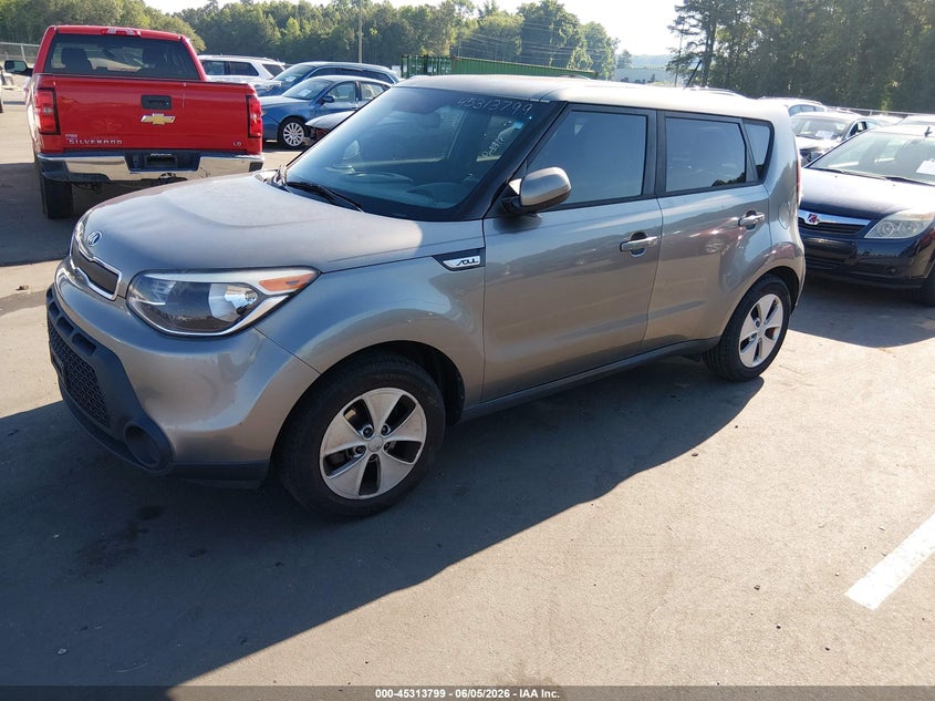 Vin: kndjn2a20g7274298, lot: 45811725, kia soul 20162