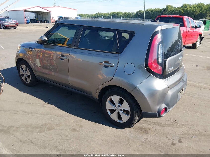 Vin: kndjn2a20g7274298, lot: 45811725, kia soul 20163