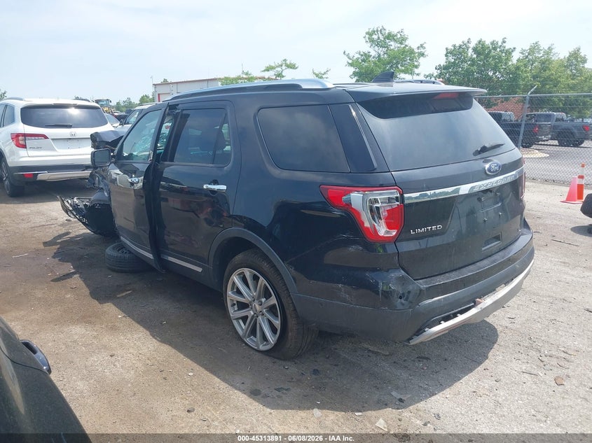 Vin: 1fm5k7f87ggc84732, lot: 45811817, ford explorer limited 20163