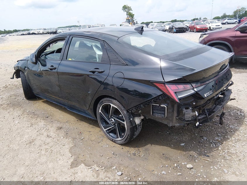 Vin: kmhlr4afxnu238382, lot: 45811852, hyundai elantra n line 20223