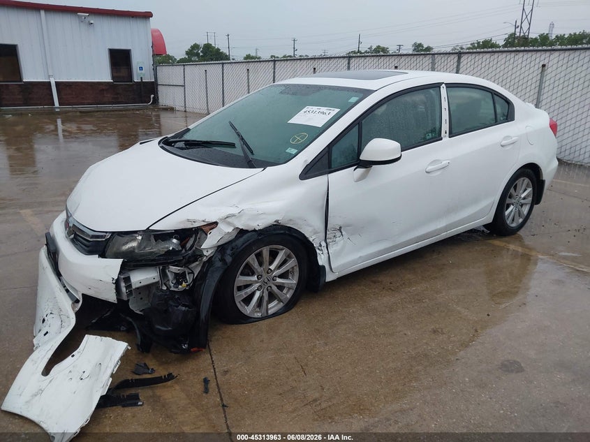 2012 Honda Civic Ex-L 19XFB2F96CE006760 photo 1