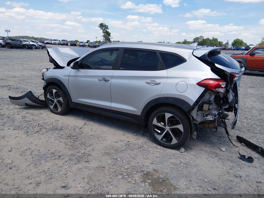 Vin: km8j3ca21gu169570, lot: 45811902, hyundai tucson limited 20163