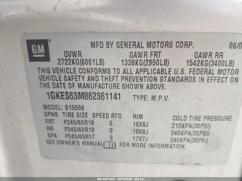2006 GMC ENVOY DENALI · Фото 9