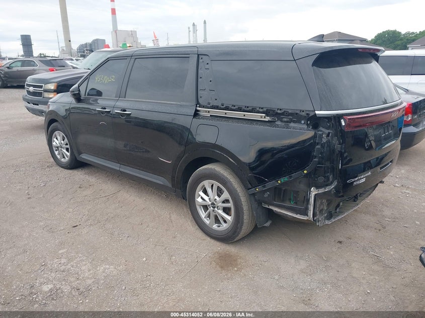 Vin: kndnb4h3xn6091630, lot: 45811978, kia carnival mpv lx seat package 20223