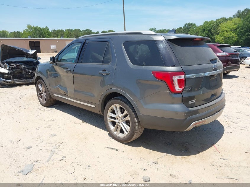 Vin: 1fm5k7d80ggc04920, lot: 45811998, ford explorer xlt 20163