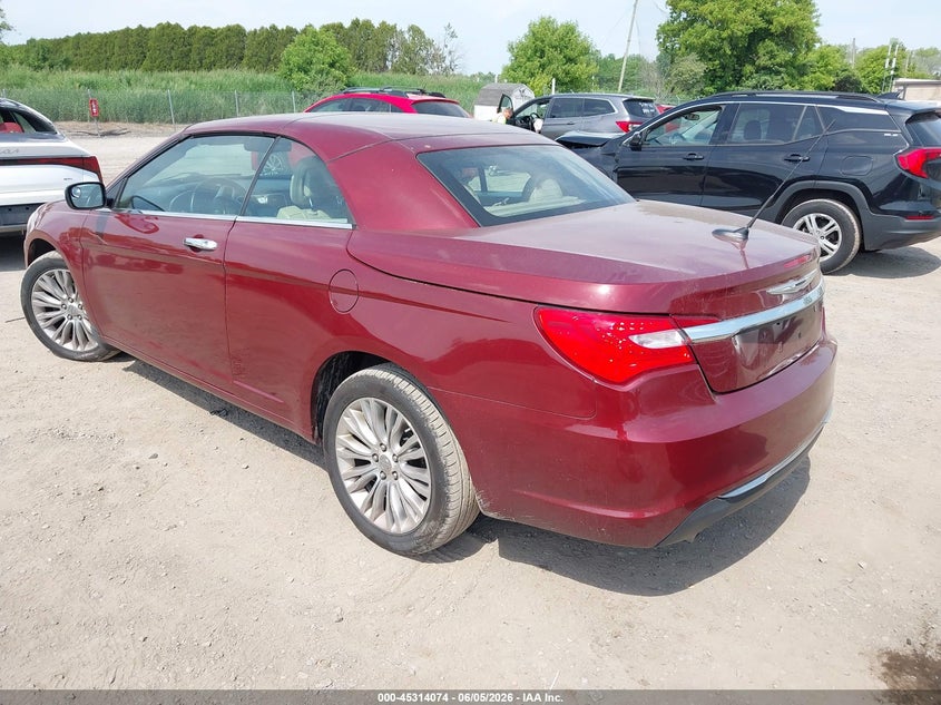 Vin: 1c3bc7eg8bn614349, lot: 45812000, chrysler 200 limited 20113
