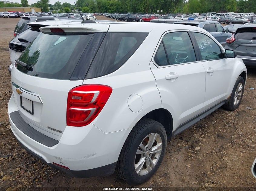 Vin: 2gnfleekxg6235099, lot: 45812104, chevrolet equinox ls 20164