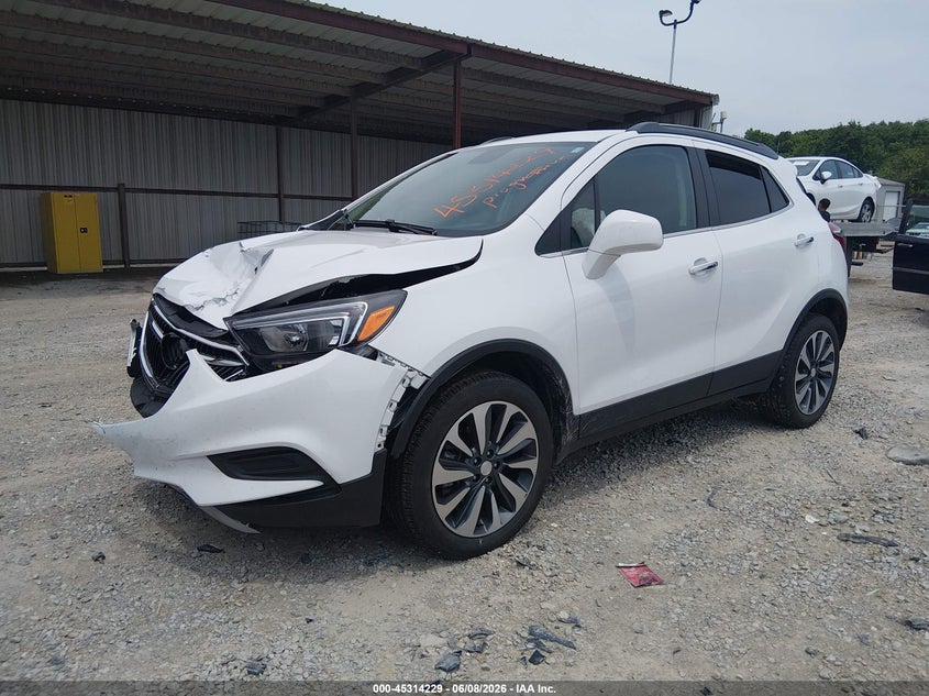 Vin: kl4cjesm2nb552788, lot: 45812155, buick encore awd preferred 20222