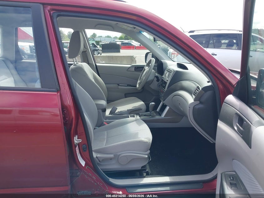 2012 Subaru Forester 2.5 2.5X red Lot 111045314250 Vin JF2SHABC9CH408096