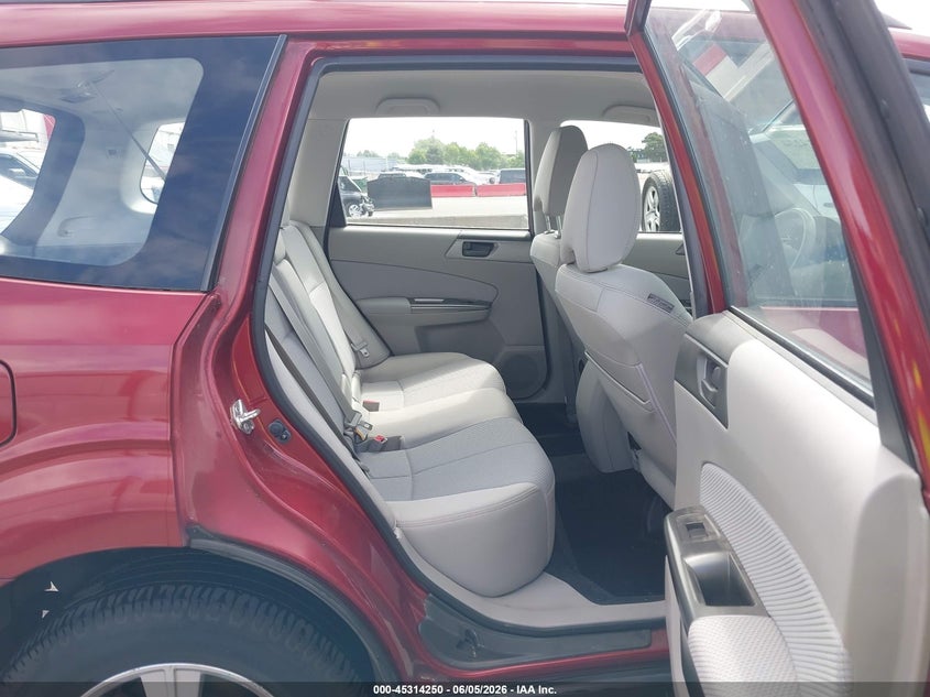 2012 Subaru Forester 2.5 2.5X red Lot 111045314250 Vin JF2SHABC9CH408096