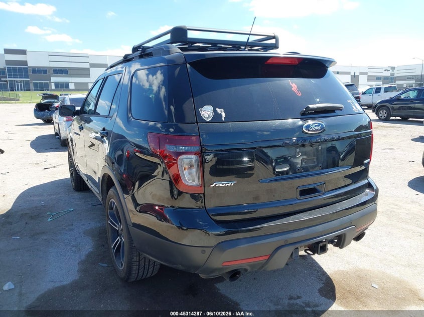 Vin: 1fm5k8gtxfgb55231, lot: 45812213, ford explorer sport 20153