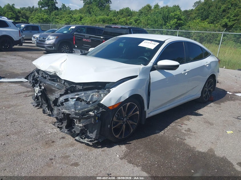 Vin: 19xfc2f81me003349, lot: 45812262, honda civic sport 20212