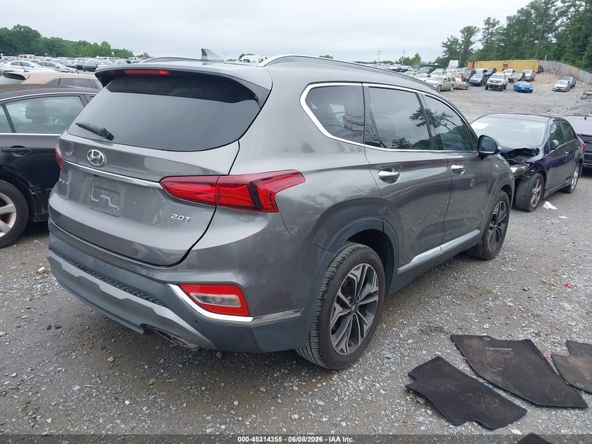 2019 HYUNDAI SANTA FE SPORT UTILITY VEHICLE 2.0L I-4 DI, DOHC, VVT, TURBO, 235HP