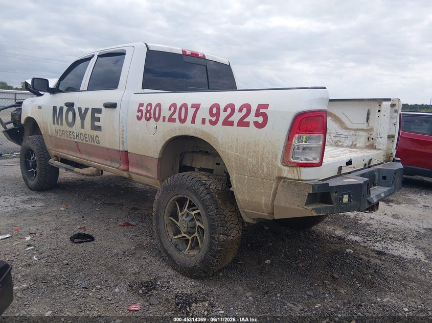 Vin: 3c6ur5cj8kg709192, lot: 45812295, ram 2500 tradesman  4x4 6'4 box 20193