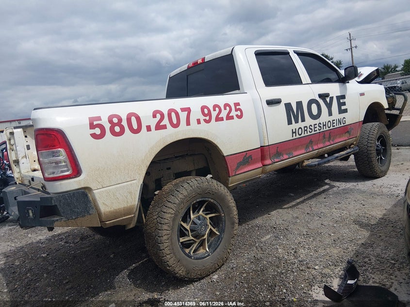 Vin: 3c6ur5cj8kg709192, lot: 45812295, ram 2500 tradesman  4x4 6'4 box 20194