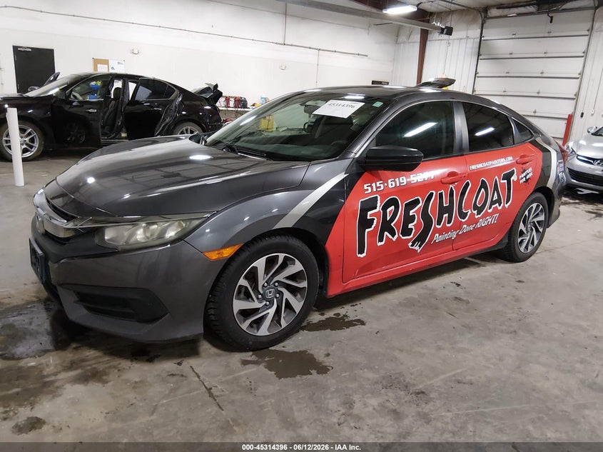 2016 HONDA CIVIC SEDAN 2.0L I-4 DOHC, VVT, 158HP