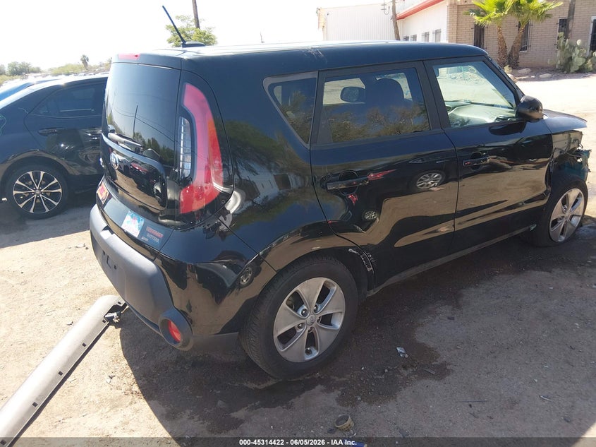 Vin: kndjn2a29g7322817, lot: 45812348, kia soul 20164