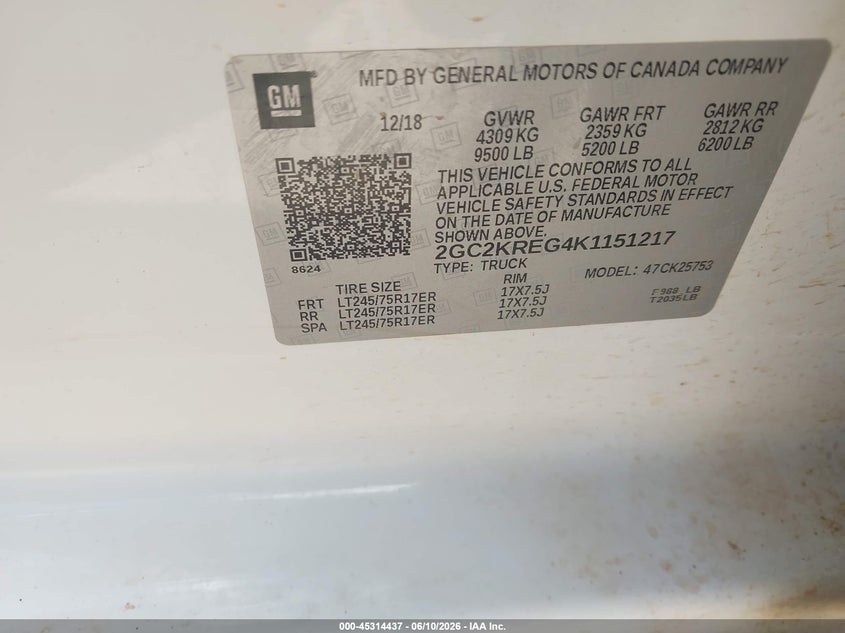 2019 CHEVROLET SILVERADO 2500HD auction photo 8