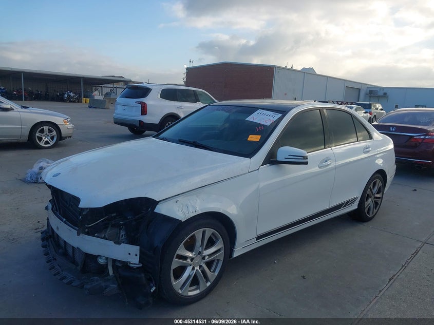 Vin: wddgf4hb8da860115, lot: 45812458, mercedes-benz c 250 luxury 20132