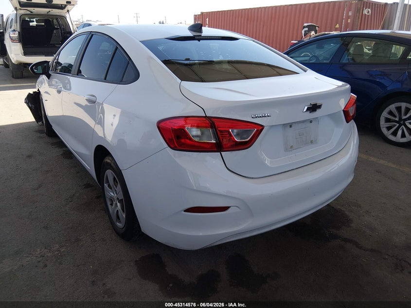 Vin: 1g1bc5sm6j7202257, lot: 45812502, chevrolet cruze ls auto 20183