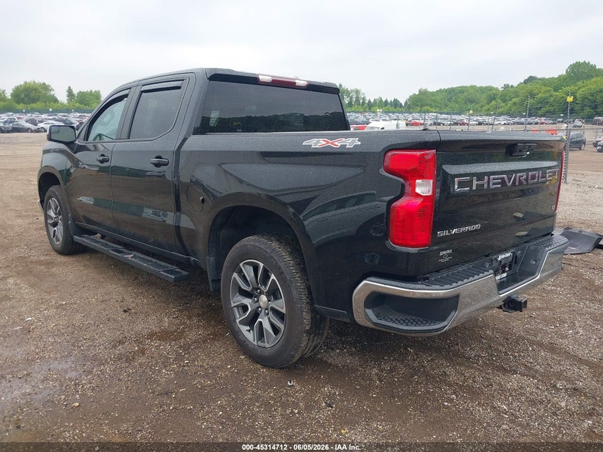 Vin: 3gcpdkek4pg120043, lot: 45812639, chevrolet silverado 1500 4wd  short bed lt with 2fl 20233