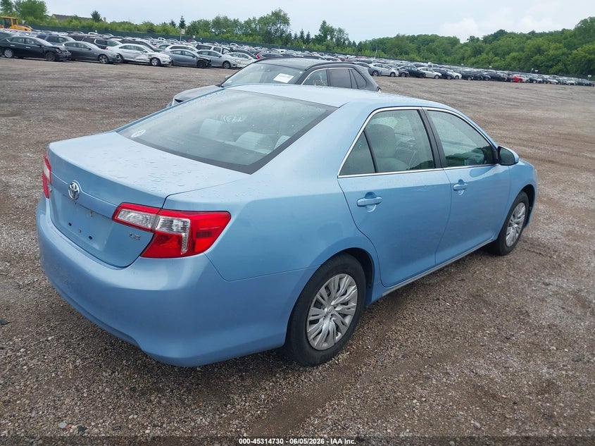 Vin: 4t1bf1fk6cu568316, lot: 45812656, toyota camry le 20124