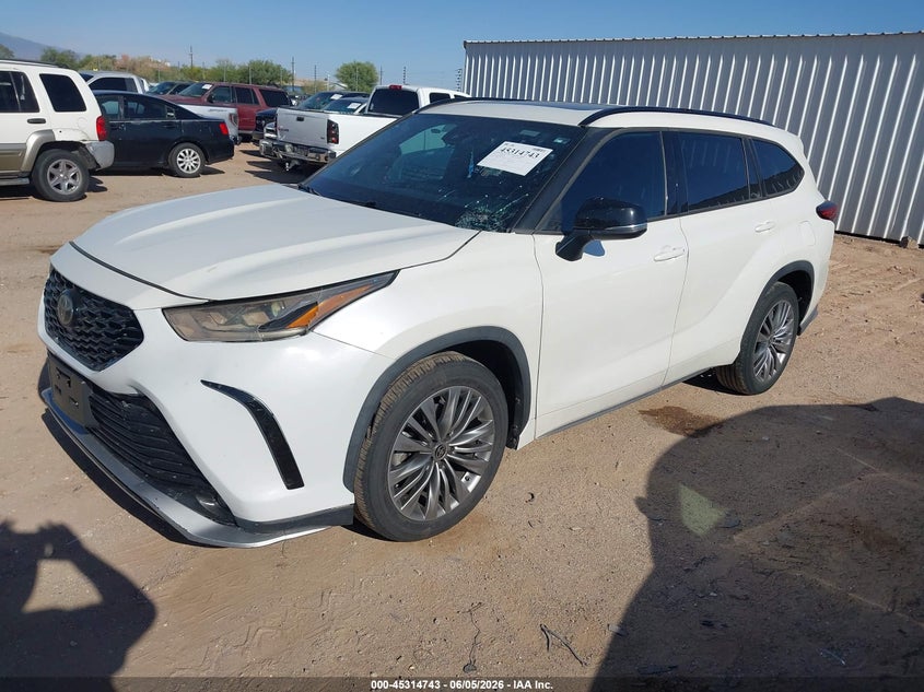 Vin: 5tdjzrah0ms045493, lot: 45812669, toyota highlander xse 20212