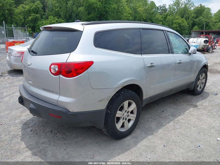 Vin: 1gnkvged7cj130555, lot: 45812691, chevrolet traverse 1lt 20124