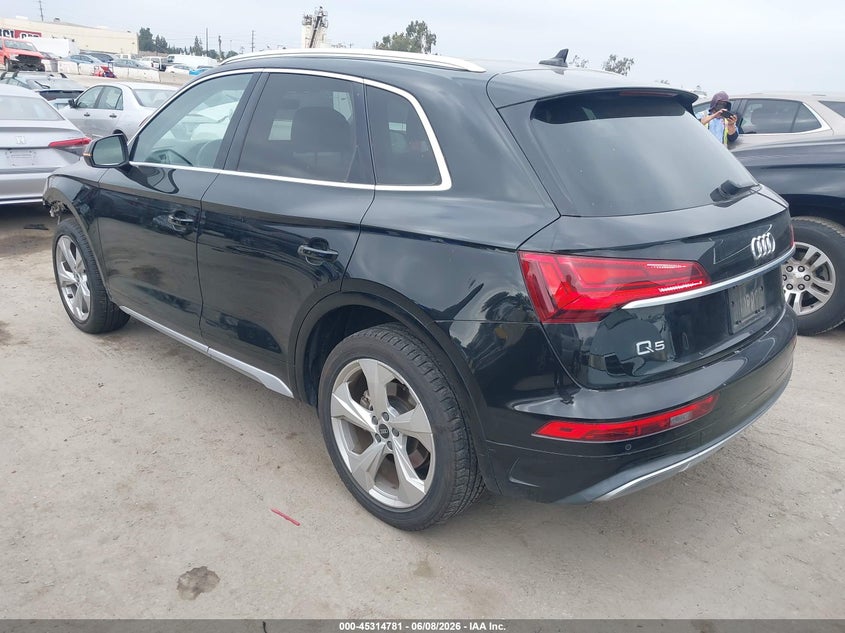 Vin: wa1baafy8m2009977, lot: 45812707, audi q5 premium plus 45 tfsi quattro s tronic 20213