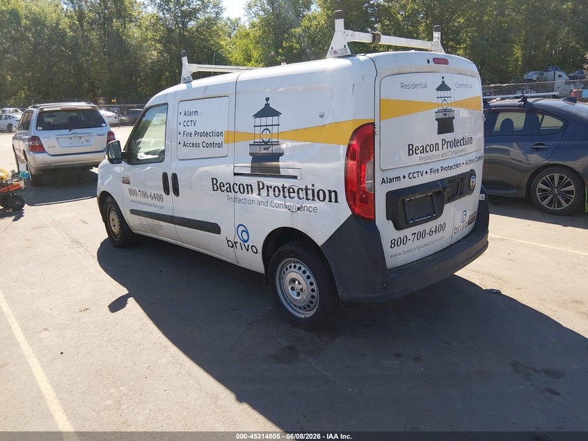 Vin: zfberfab2j6j32323, lot: 45812731, ram promaster city tradesman 20183