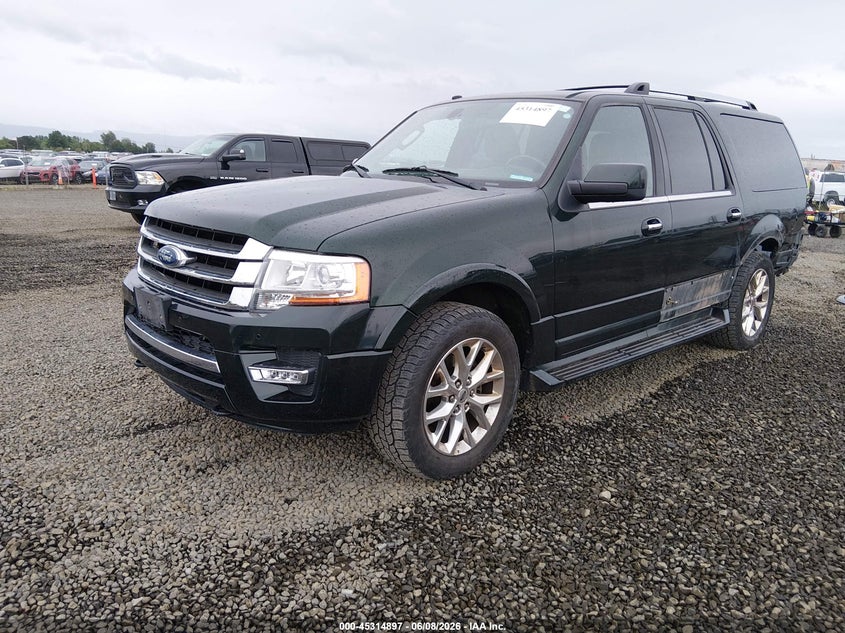 Vin: 1fmjk2atxgef52200, lot: 45812823, ford expedition el limited 20162