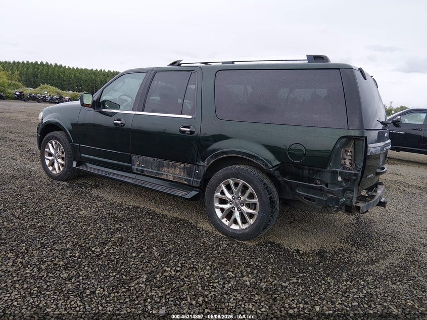 Vin: 1fmjk2atxgef52200, lot: 45812823, ford expedition el limited 20163