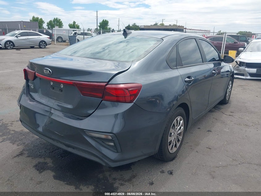 Vin: 3kpf24ad4le208245, lot: 45812854, kia forte fe 20204