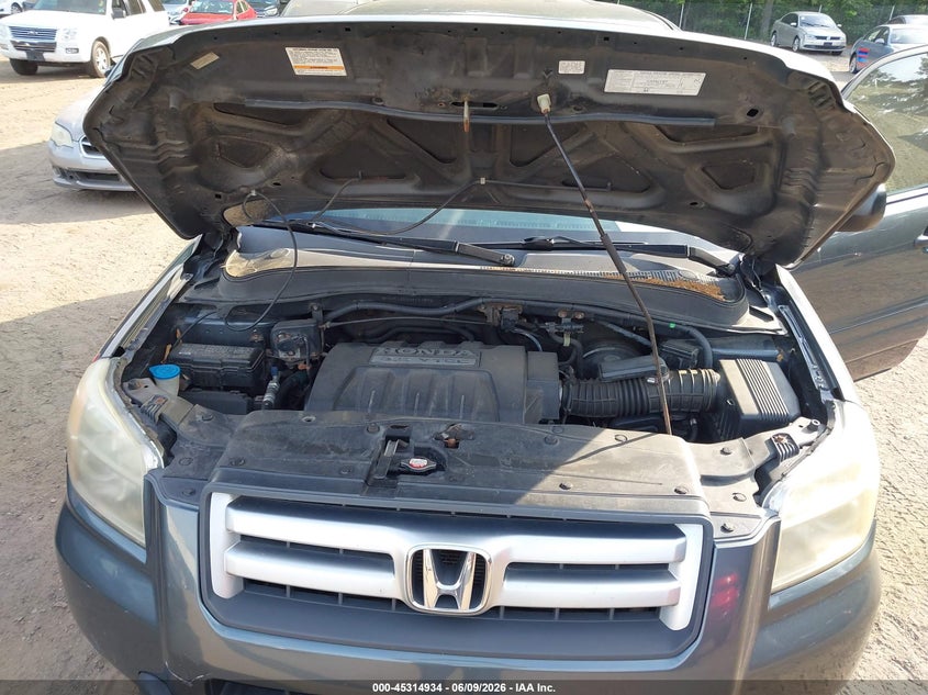 2006 Honda Pilot Lx VIN: 5FNYF18106B027570 Lot: 45314934