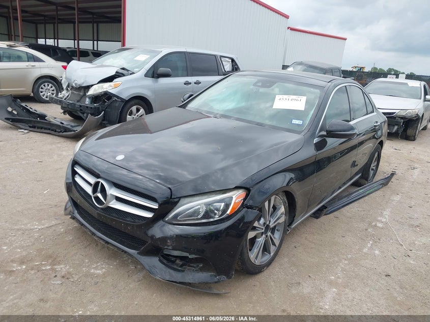 Vin: wddwf4jb7gr153468, lot: 45812887, mercedes-benz c 300 20162