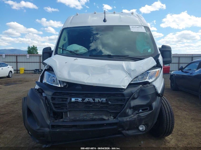 2026 Ram Promaster 3500 Cargo Van Tradesman High Roof 159 Wb Ext W/Pass Seat VIN: 3C6MRVJG4TE179100 Lot: 45314974