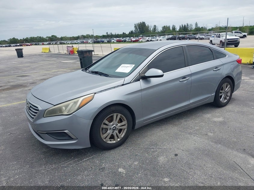 Vin: 5npe24af9gh338214, lot: 45812903, hyundai sonata se 20162