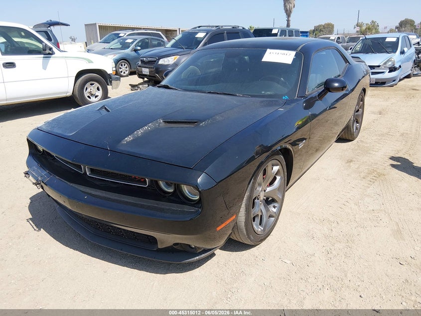 Vin: 2c3cdzat7fh708964, lot: 45812938, dodge challenger r/t 20152