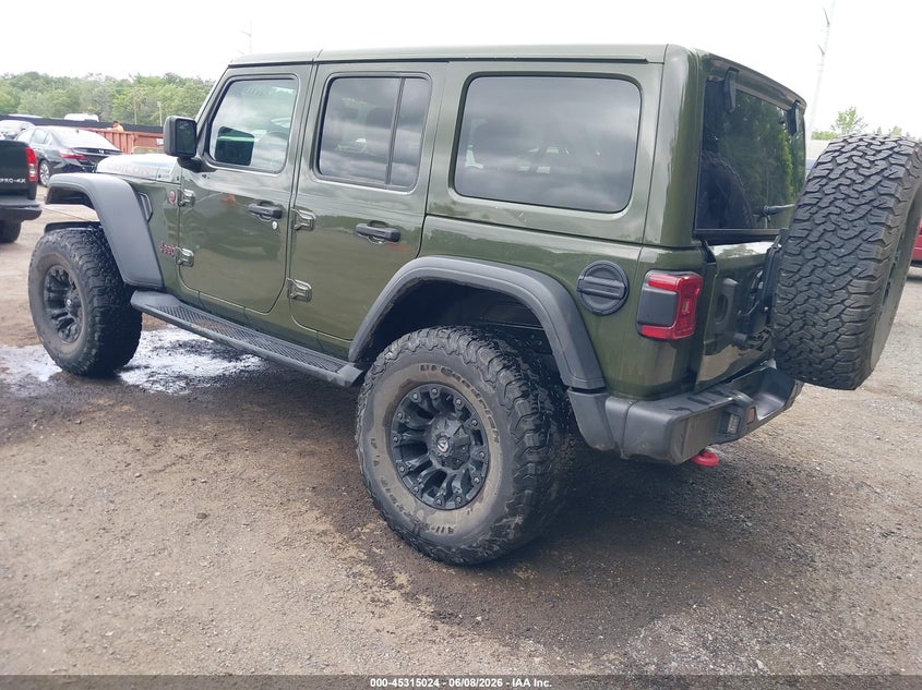 Vin: 1c4hjxfn3mw608268, lot: 45812950, jeep wrangler unlimited rubicon 4x4 20213