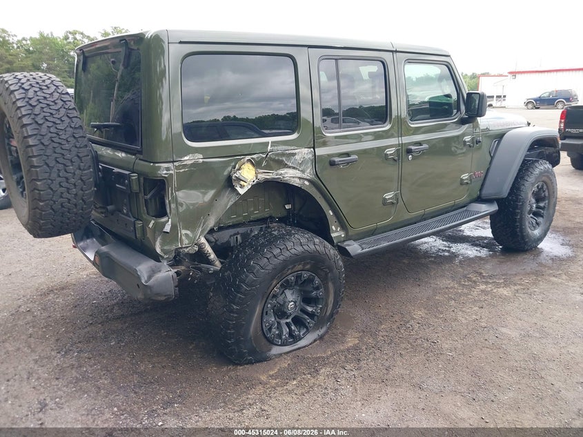 Vin: 1c4hjxfn3mw608268, lot: 45812950, jeep wrangler unlimited rubicon 4x4 20214