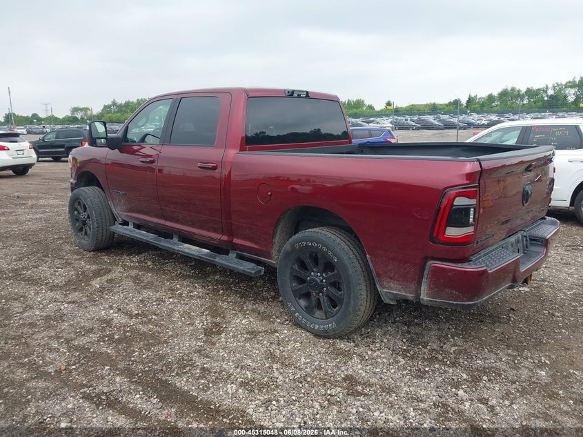 Vin: 3c6ur5dj6pg627550, lot: 45812973, ram 2500 big horn  4x4 6'4 box 20233