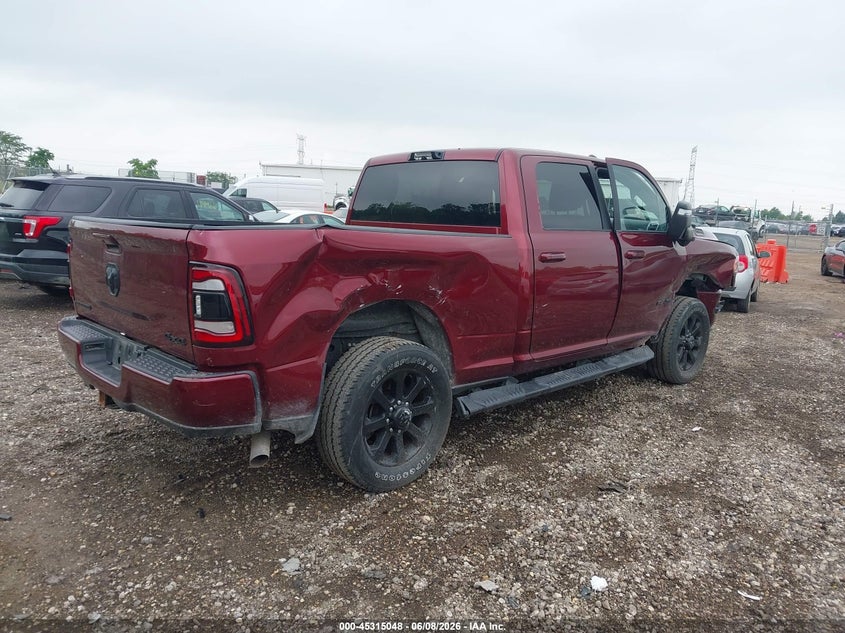 Vin: 3c6ur5dj6pg627550, lot: 45812973, ram 2500 big horn  4x4 6'4 box 20234