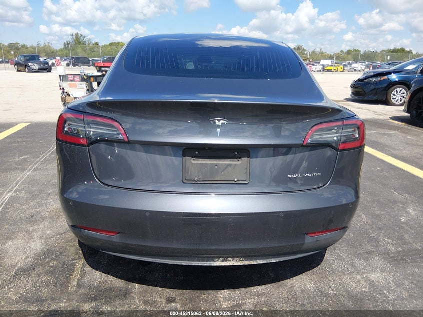 2018 TESLA MODEL 3 SEDAN ELECTRIC
