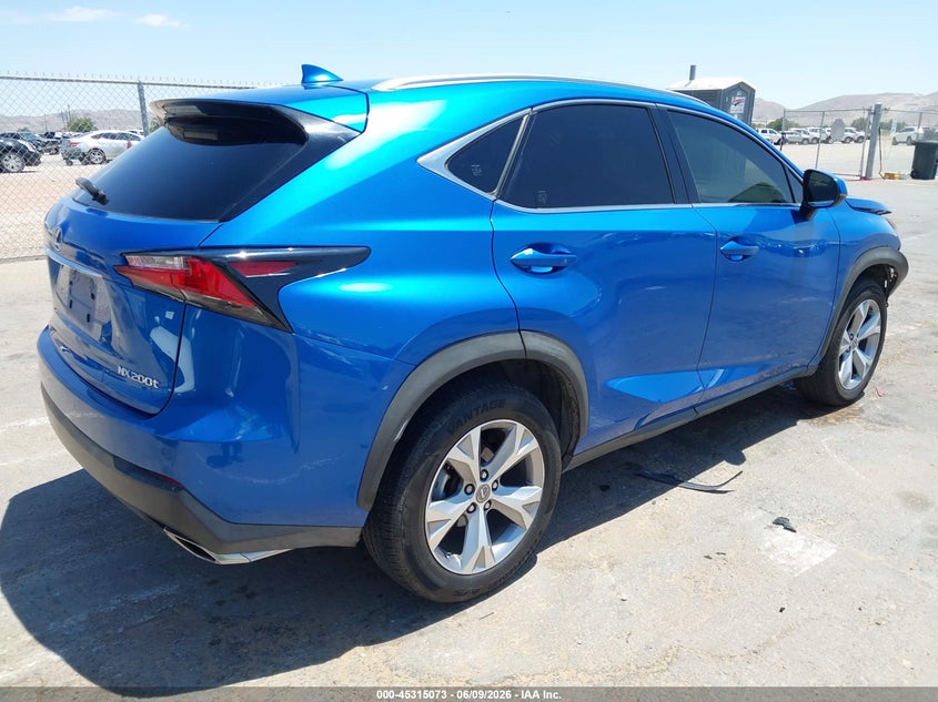 Vin: jtjyarbz6h2063701, lot: 45812999, lexus nx 200t 20174