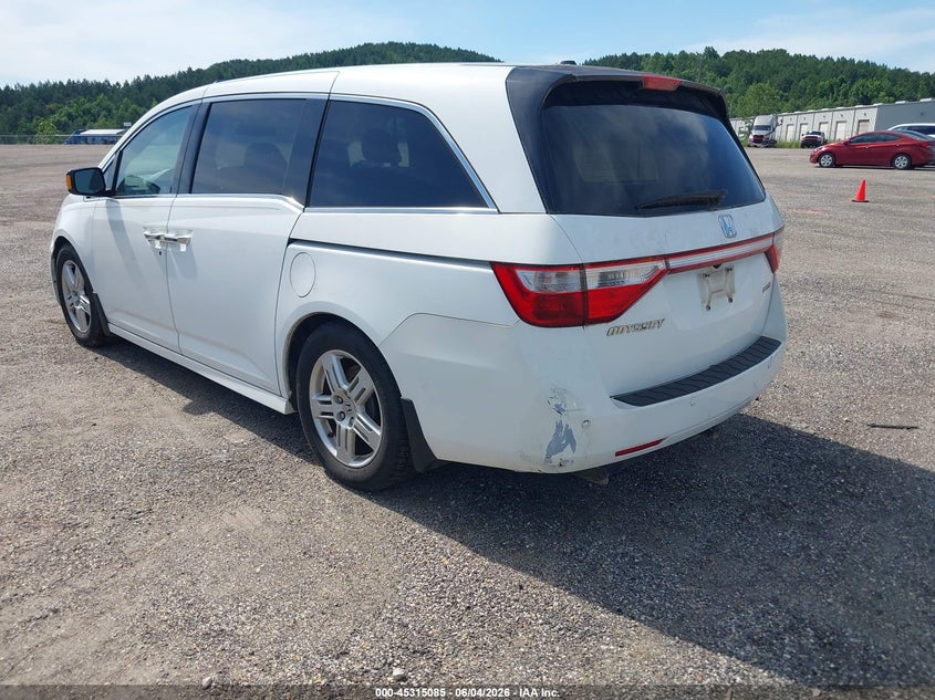 Vin: 5fnrl5h91bb065863, lot: 45813011, honda odyssey touring/touring elite 20113