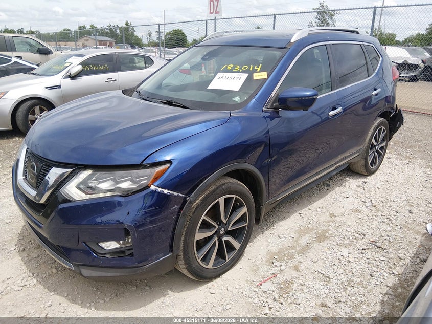 Vin: 5n1at2mv3hc851129, lot: 45813097, nissan rogue sl 20172