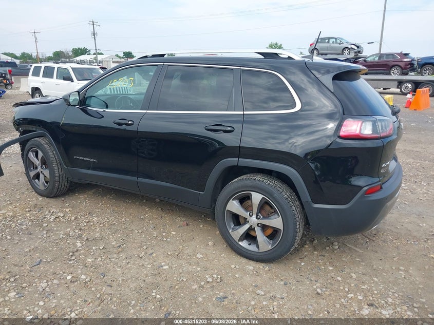 Vin: 1c4pjmdx4kd317625, lot: 45813129, jeep cherokee limited 4x4 20193