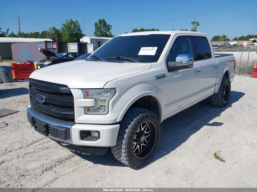 Vin: 1ftew1ef9ffa79116, lot: 45813164, ford f-150 platinum 20152