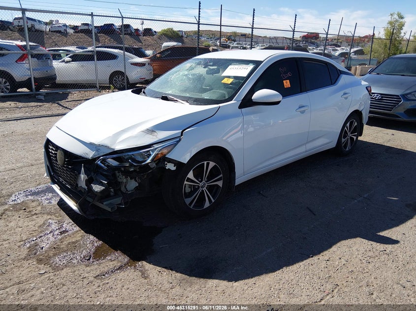 3N1AB8CV6NY233031 2022 Nissan Sentra Sv Xtronic Cvt photo 1