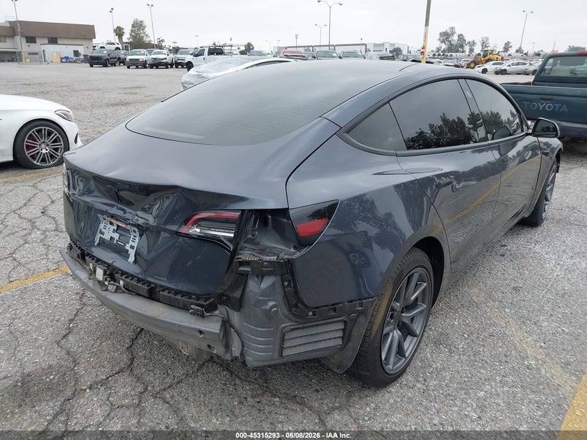 Vin: 5yj3e1eaxpf409754, lot: 45813219, tesla model 3 rear-wheel drive 20234
